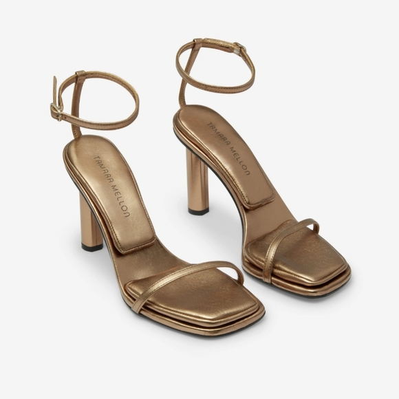 Tamara Mellon Shoes - NWOT TAMARA MELLON SOLANCE GOLD HEELS